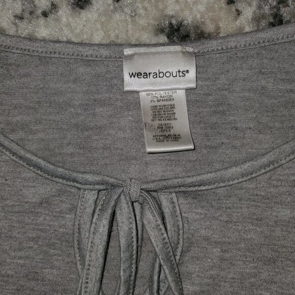 Wearabouts Gray Swimsuit Coverup with side strings - Picture 3 of 6